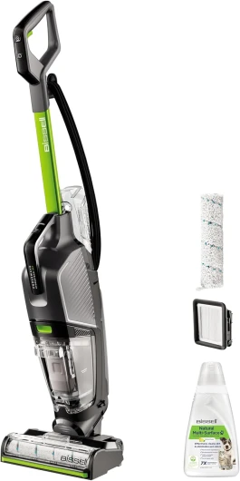 CrossWave HydroSteam PET, Aspirateur Balai Laveur à Câble, Aspire, Lave & Sèche, Nettoyeur Vapeur Puissant, Idéal pour Ménages avec Animaux Domestiques, Nettoyeur a Eau Multi-surfaces, 3517N