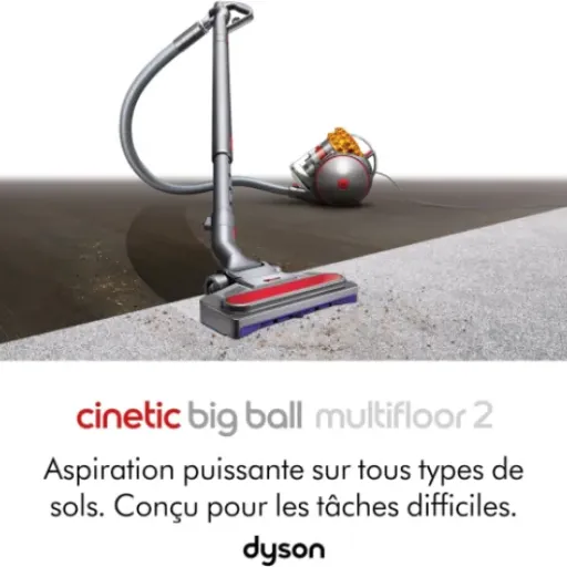 Test Dyson Cinetic Big Ball Multifloor 2 : le traîneau qui aspire fort mais pas donné