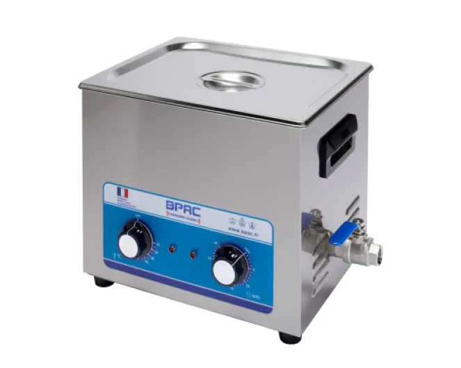 Nettoyeur Ultrasons avec Cuve 10 Litres - Ultrasonic Cleaner Analogique - Bac Ultrason Polyvalent Puissance 240 W - Appareil Pour Professionnels et Particuliers - Marque Française
