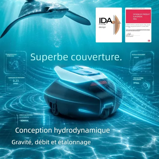 Robot Piscine Pooleco 10, Aspirateur Piscine sans Fil 90min et 2,5 litres, Auto-Parking, Entretien Facile, pour Toutes Les Formes et Surfaces de Piscines Hors Sol et Enterrées Jusqu’à 80㎡ Rose